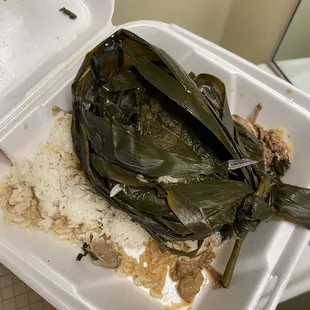 Whatever this leafy pork is, was not good at all, very dry and definitely not chicken katsu !
