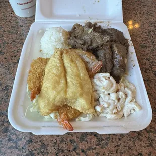 Seafood plate