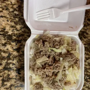 Kalua Pork Bowl with Cabbage