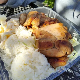 Hawaiian BBQ Chicken Combination Plate