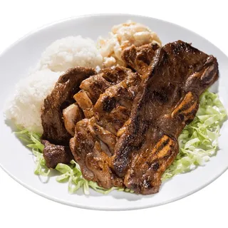 Hawaiian BBQ Short Ribs Combination Plate