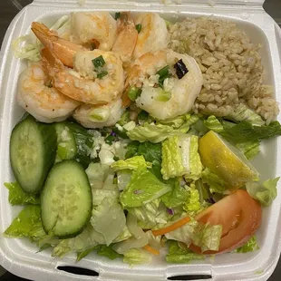Garlic Shrimp Plate