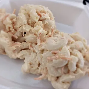 The famous delicious Hawaiian macaroni salad