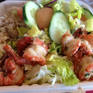 Garlic shrimp for Ash Wednesday!