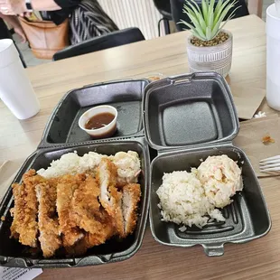 Katsu chicken plate