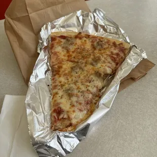 Sausage Pizza Slice