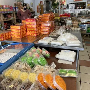 a variety of food items