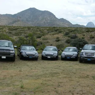 Sedans and SUV's for rental on a 3 hour minimum.  Special pricing for airport transfers.