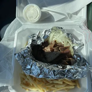 Gyro Meat, French Small Fries