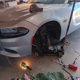 Front end lower ball joint replacement.