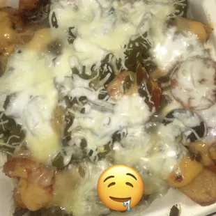 Steak and tiger shrimp fries