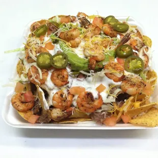 Their shrimp nachos were amaaaaazing!