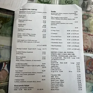 Updated Menu Pricing!