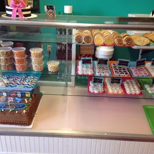 a variety of desserts