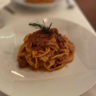 Fettuccine with Lamb Ragout