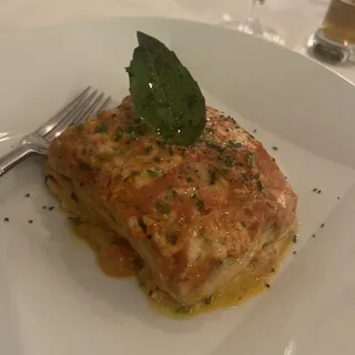 Lasagna with Zucchini, Mozzarella and Basil