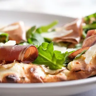 a close up of a plate of food