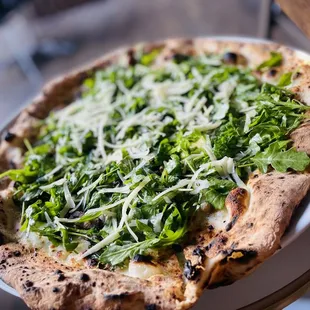 Wild mushroom pizza on special menu