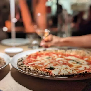 Margherita Pizza - delicious all around in crust, sauce, cheese, and basil! @bilalandjesseatfood