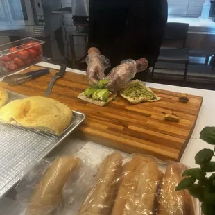 No meat sandwich