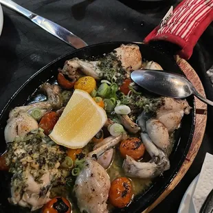 Frog legs, not bad but not for me