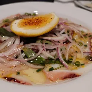 Octopus Carpaccio, $19.00
