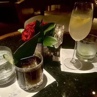 Awesome drinks.. worth the $30 each price tag .. wish I took a pic of the menu which changes often.