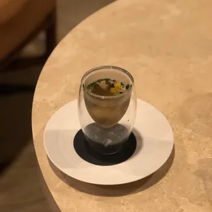 Marinated mushroom and onion (paired with Hemingway old fashioned)