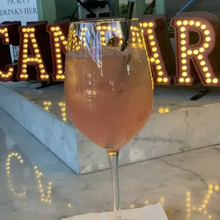 Sophia Loren cocktail. Edible glitter. Had to try it.