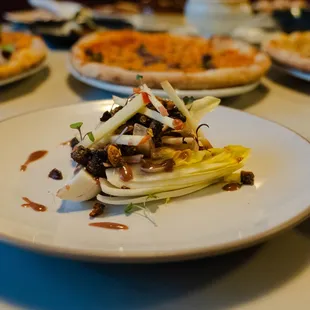 Endive salad with raspberry vinaigrette