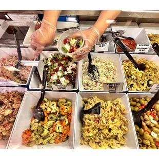 Salad Bar @ L&apos;Appetito. Corner Huron St /Wabash Ave.  Very Good Italian Deli &amp; Imported Italian foods. Great Coffee &amp; Sweets!Cool!