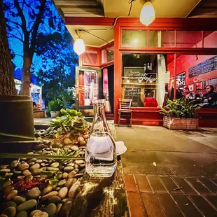 oysters and mussels, outside