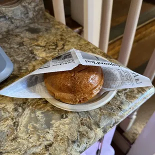 The famous brioche sandwich with ice cream filling