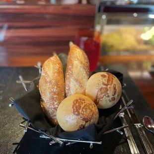 Complimentary bread basket