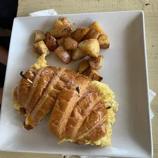 Breakfast Croissant Sandwiches