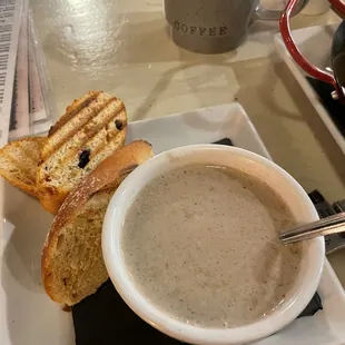 Brie and Mushroom Soup