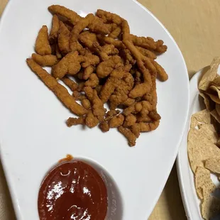 Clam strips.  Just. No
