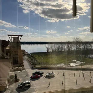 Mississippi River view from the hotel