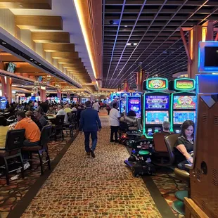 people playing slot machines