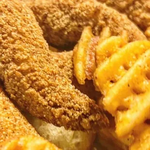 waffles, food