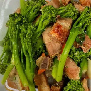 Siu you and baby broccoli