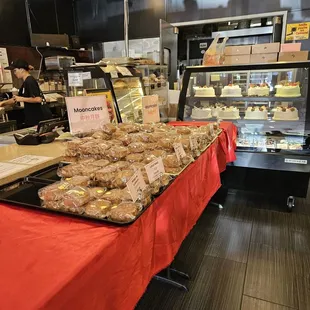 Moon cake display