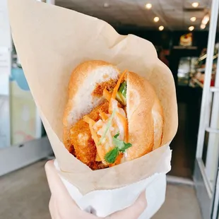 Fried Tofu Banh Mi