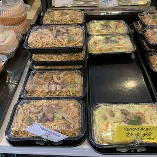 Noodles ready to grab and go