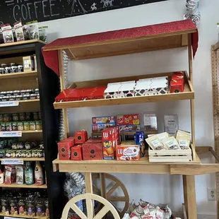 Flower carts with goodies and treats