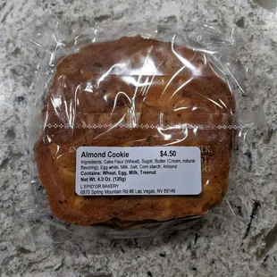 12/8/22 Almond Cookie