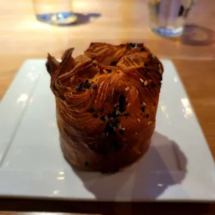 Savory Kouign-Amman - with goat cheese and tomato