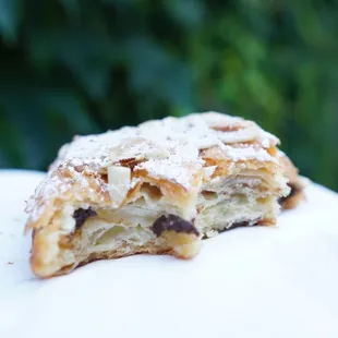 Almond chocolate banana croissant