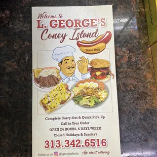 The current menu; unsure with it isn't posted already.