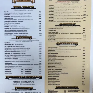 Menu as of 5-21-2022